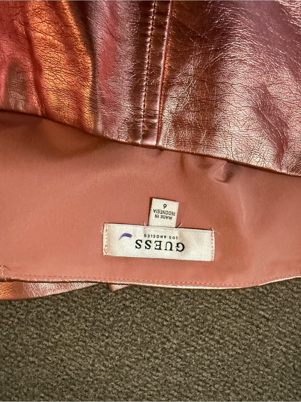 Guess Metallic Rose Mini Skirt - Picture 4 of 5
